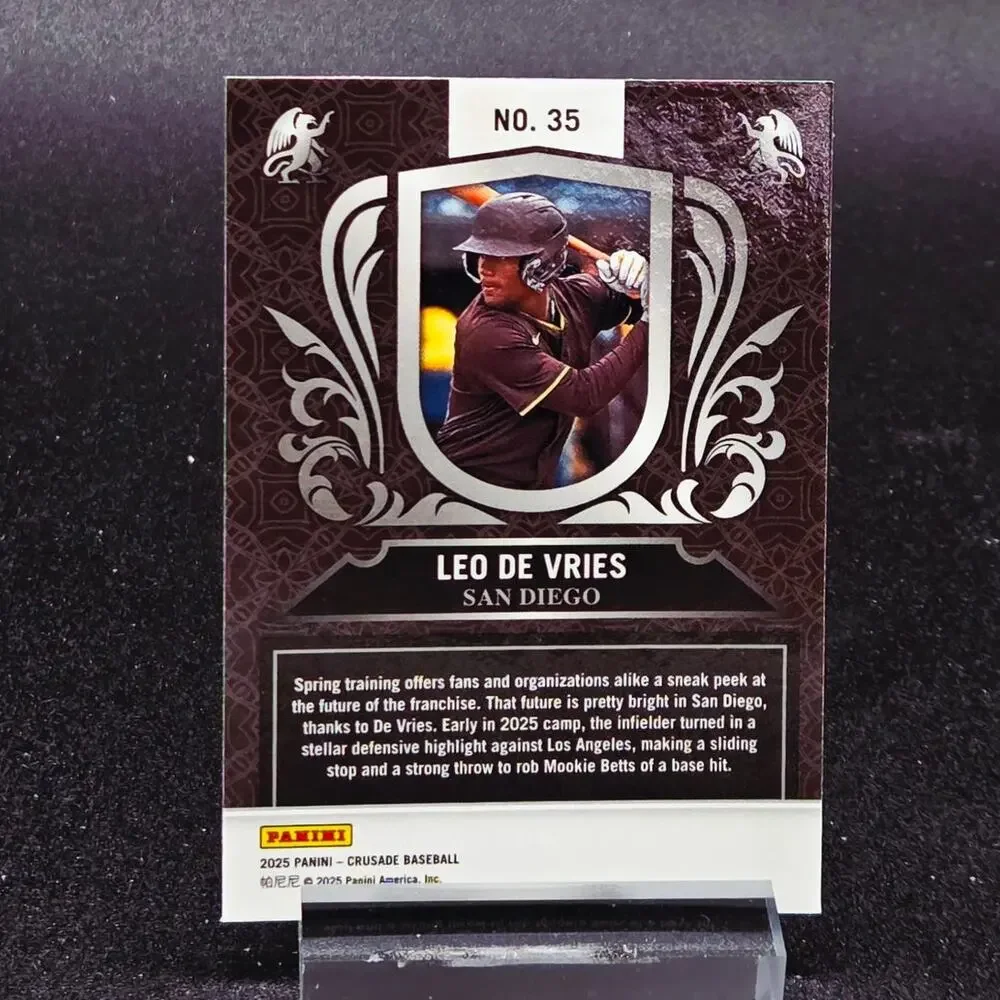 Leo De Vries Certified Prospect Mojo Cracked Ice RC Athletics Top Prospect